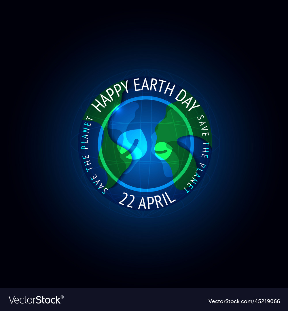 With the globe and world map for saving Vector Image With the globe and world map for saving