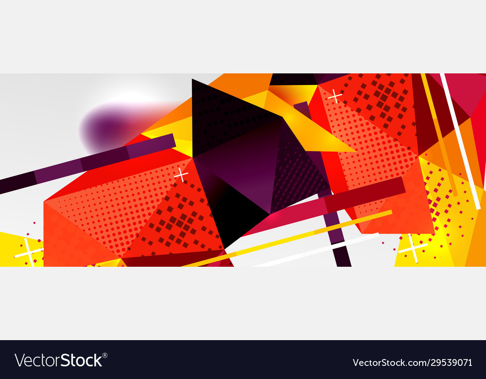 Abstract background - trendy low poly triangle