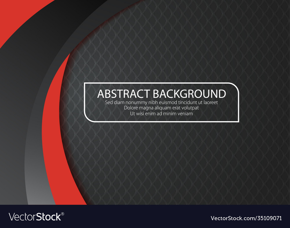 Black background with red curve line color shape