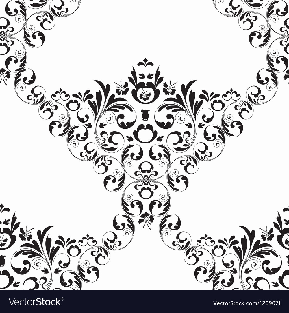 Damask seamless pattern