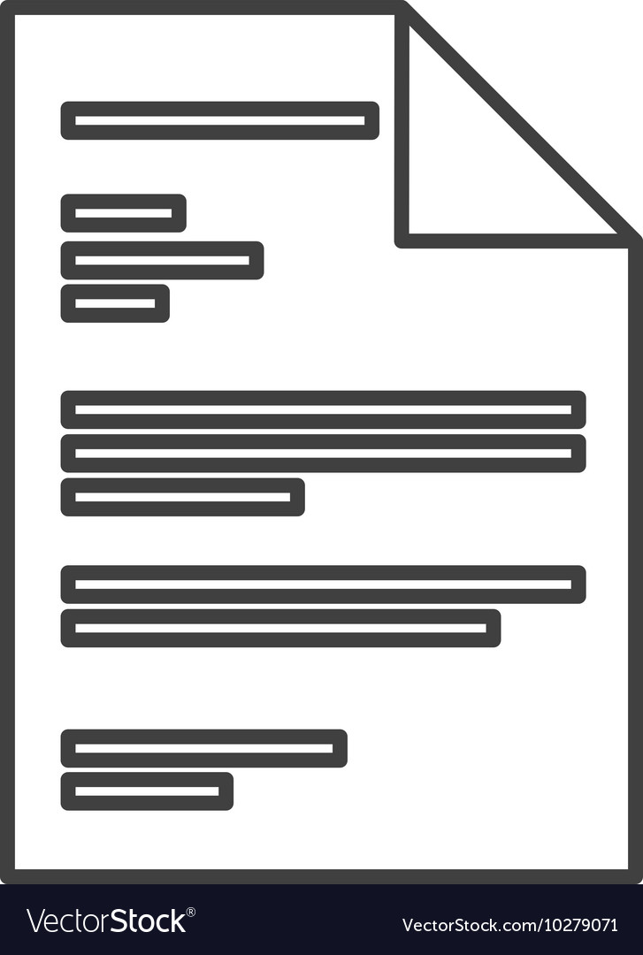 Document paper file isolated icon