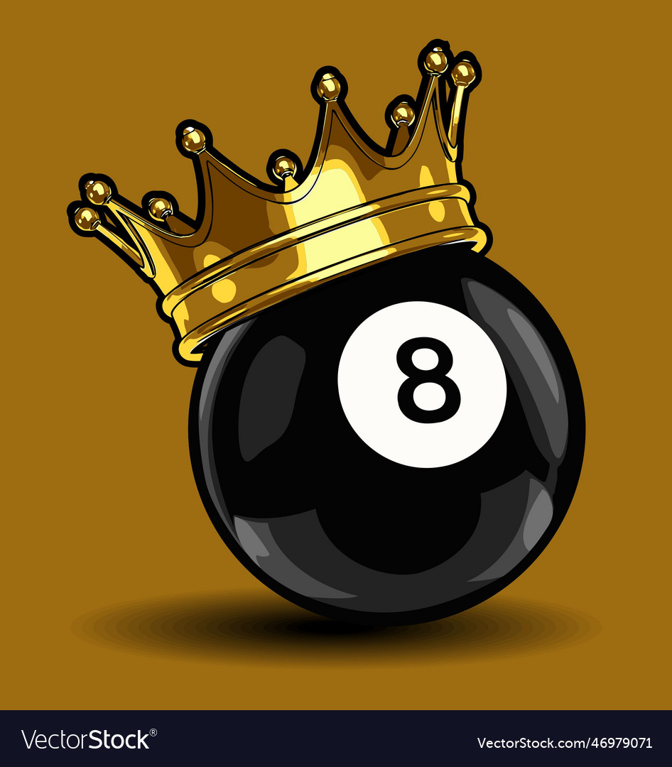 Eight ball template for design Royalty Free Vector Image