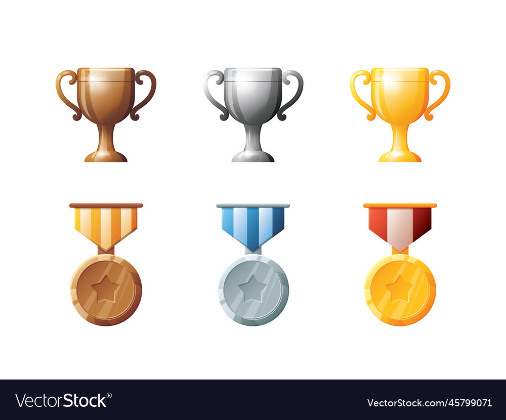 Game ui assets set gaming user interface victory vector image Game ui assets set gaming user interface victory