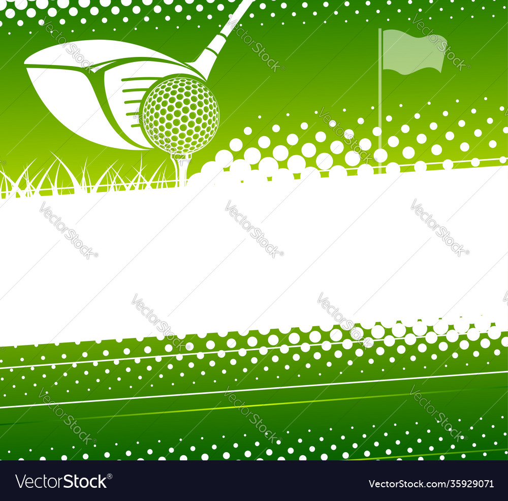 Golf game background vector image Golf game background