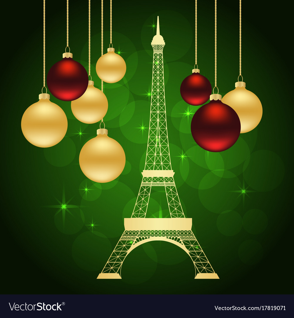 Greeting card with eiffel tower