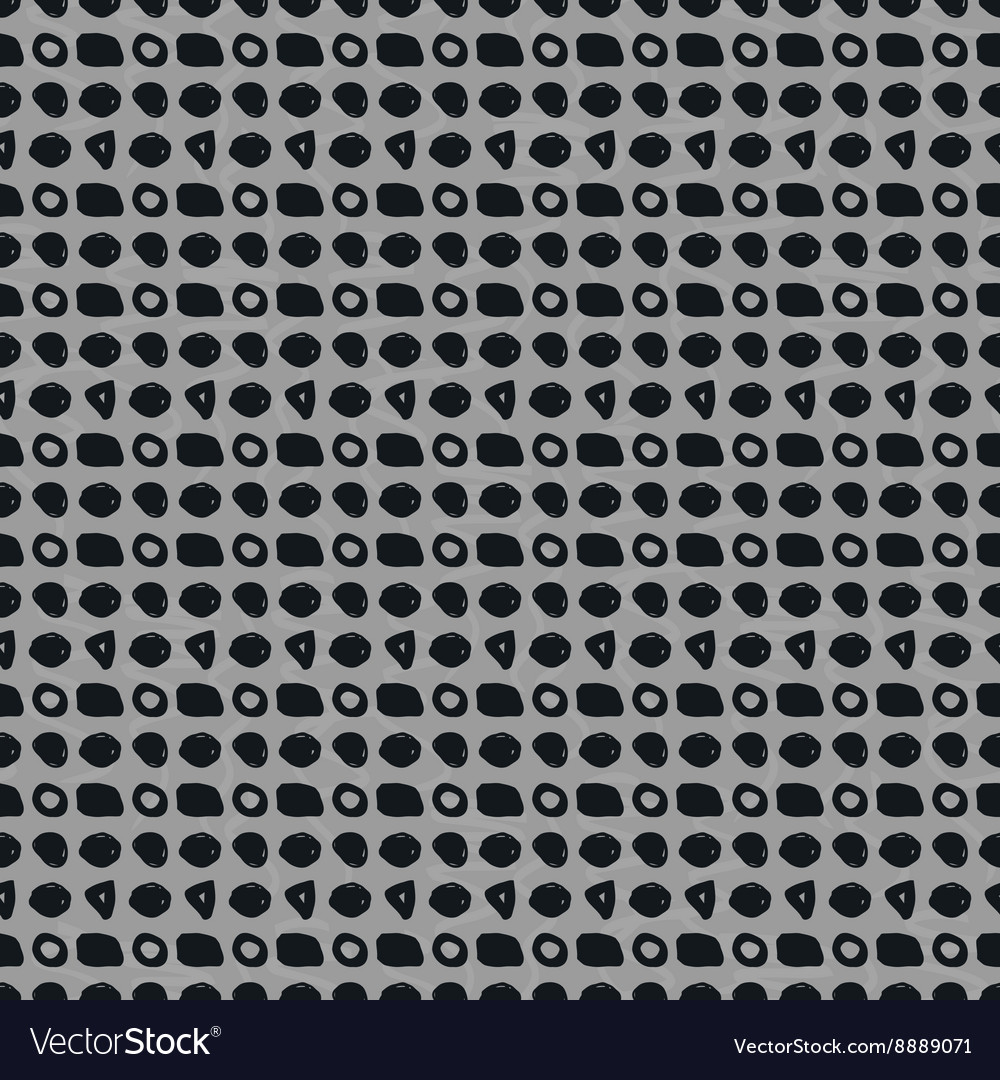 Hand-drawn geometric seamless pattern