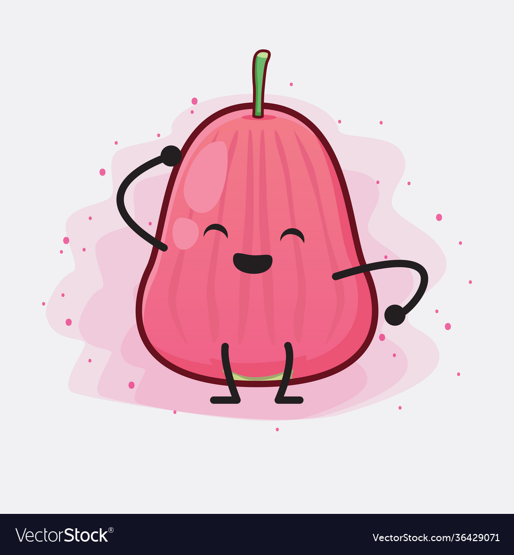 Java apple fruit cute character with simple face