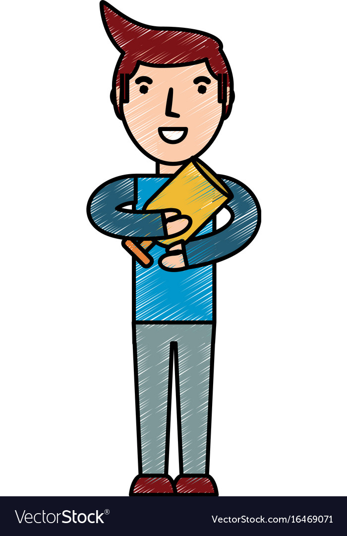 Man with bow arrows