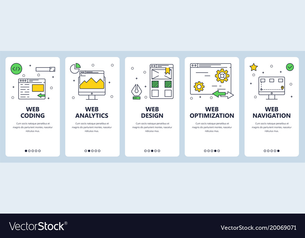 Modern thin line web coding concept banner