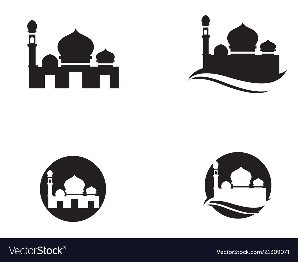 Moschee Icon Design Vorlage