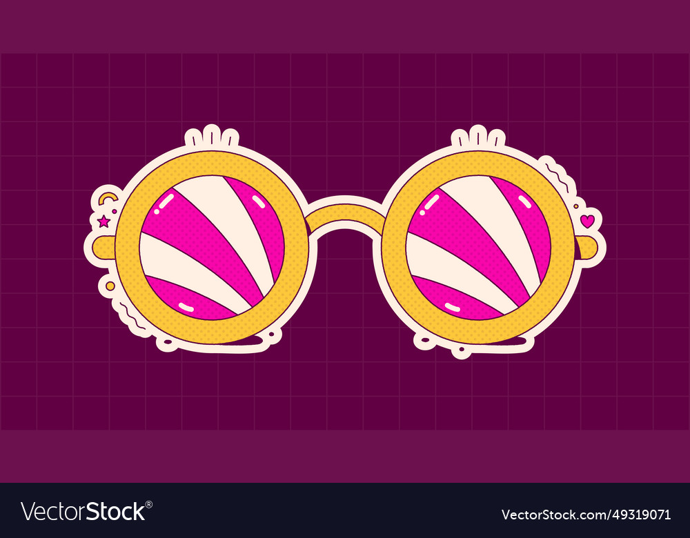 Retro color element Vector Image Retro color element