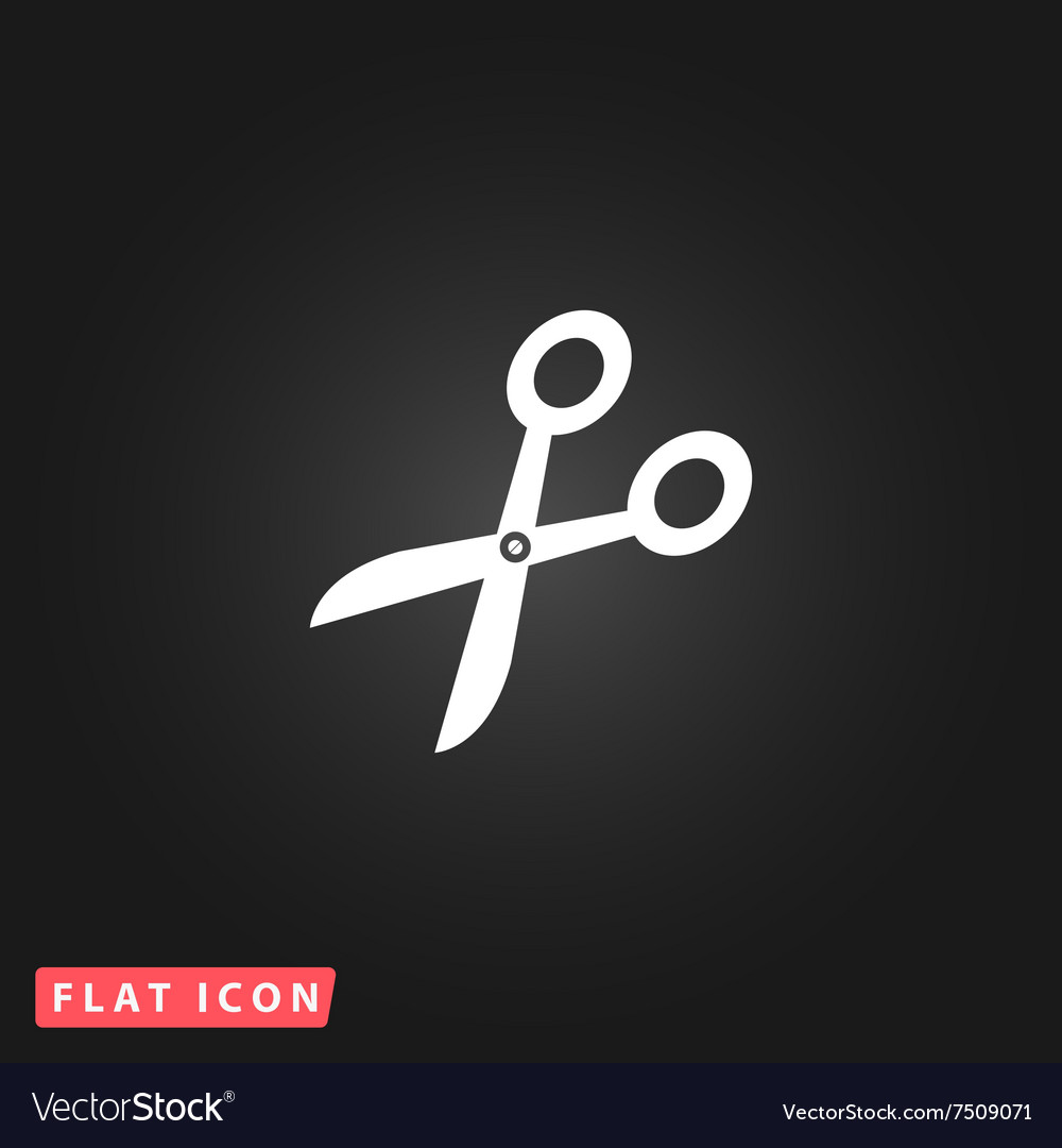 Retro scissors icon