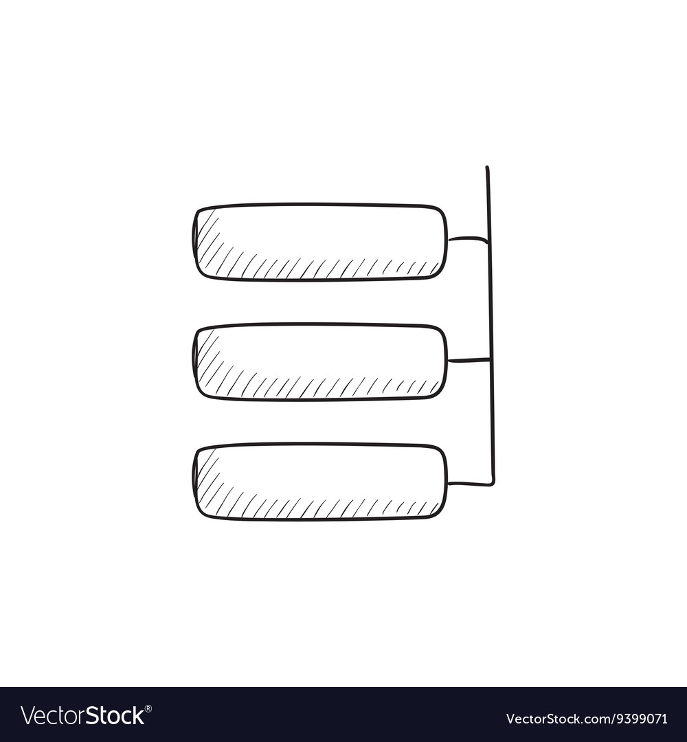 System parts sketch icon Royalty Free Vector Image