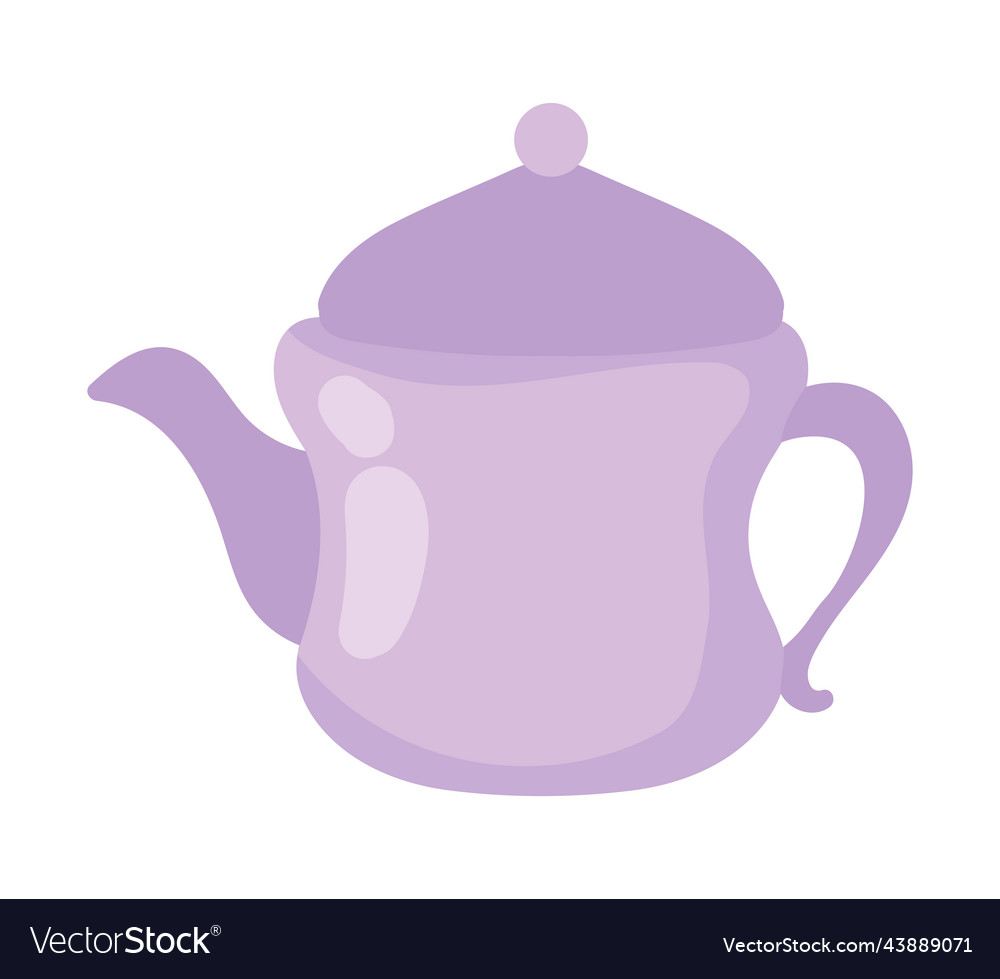 Teapot icon isolated