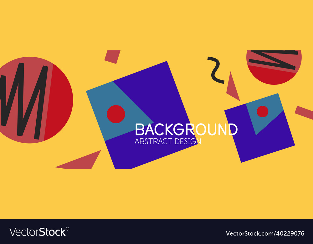 Abstract background blocks lines triangles