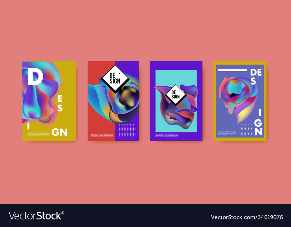 Abstract colorful liquid and fluid pattern