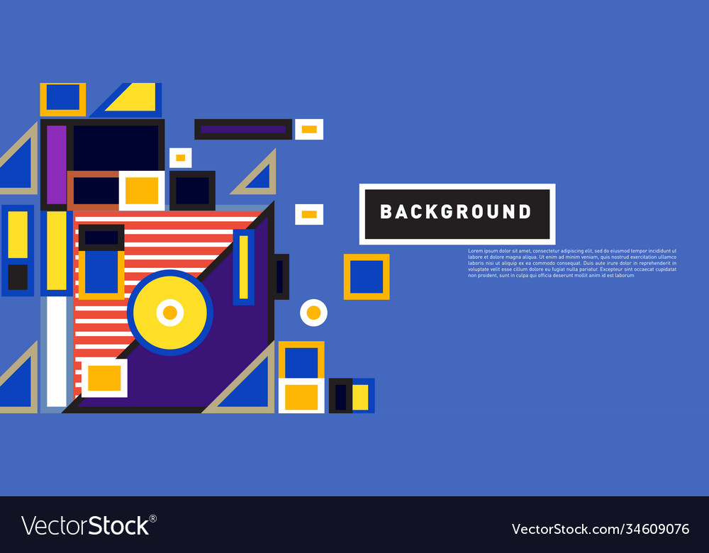 Abstract colorful rectangle background for banner vector image Abstract colorful rectangle background for banner