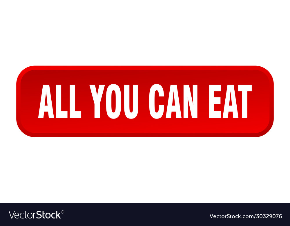 All you can eat button square 3d