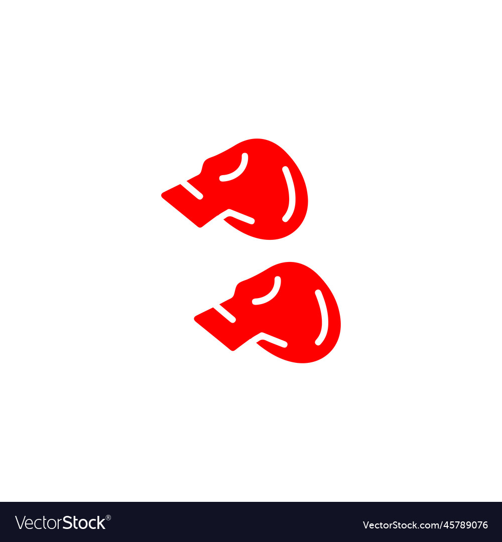 Boxing gloves icon simple style sport