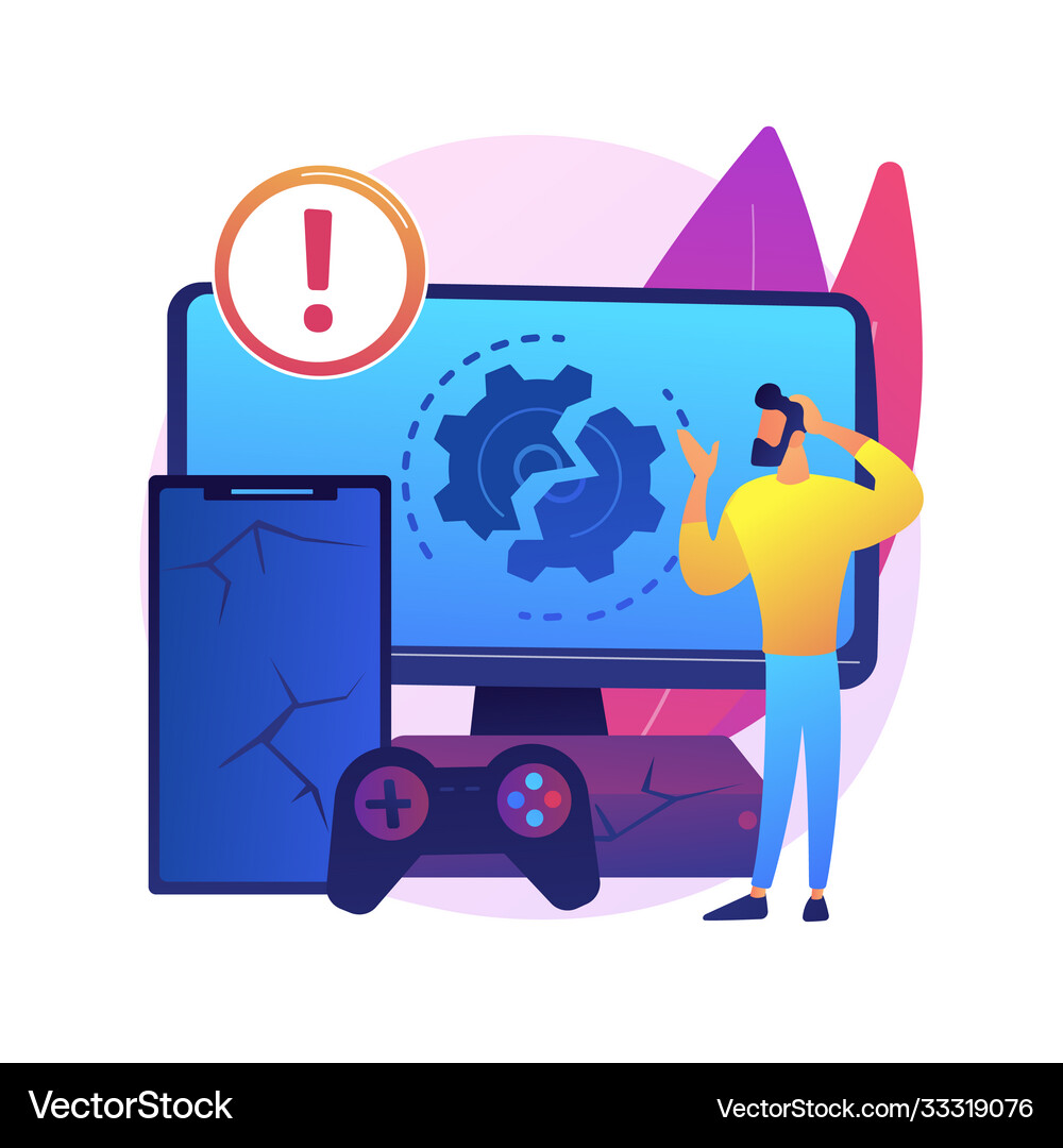 Defective product abstract concept Royalty Free Vector Image