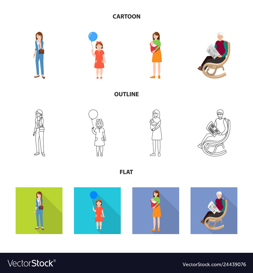 Isolated object of character and avatar symbol vector image Isolated object of character and avatar symbol