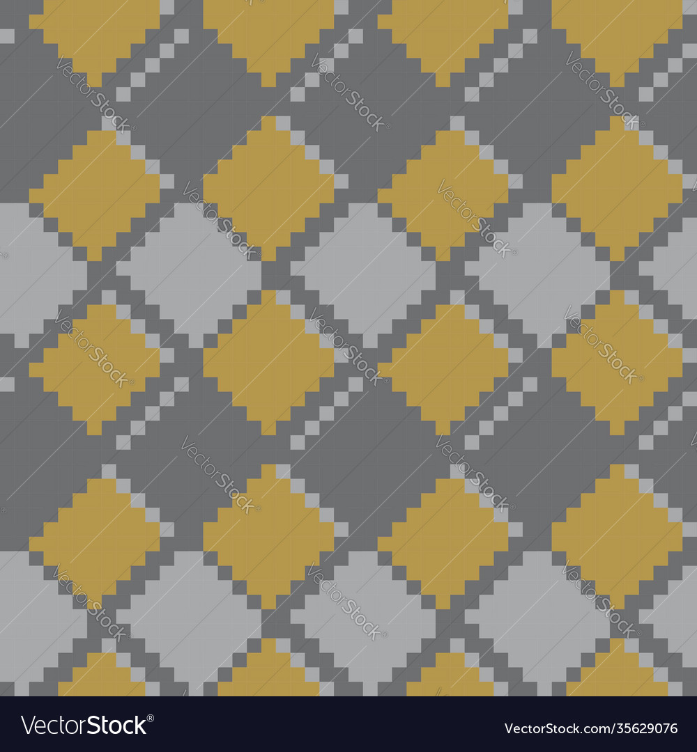 Mustard argyle seamless pattern background