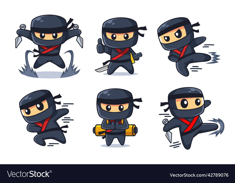 Ninja Character Set - Various Poses
