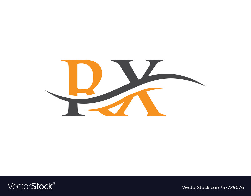 Rx logo monogram letter design