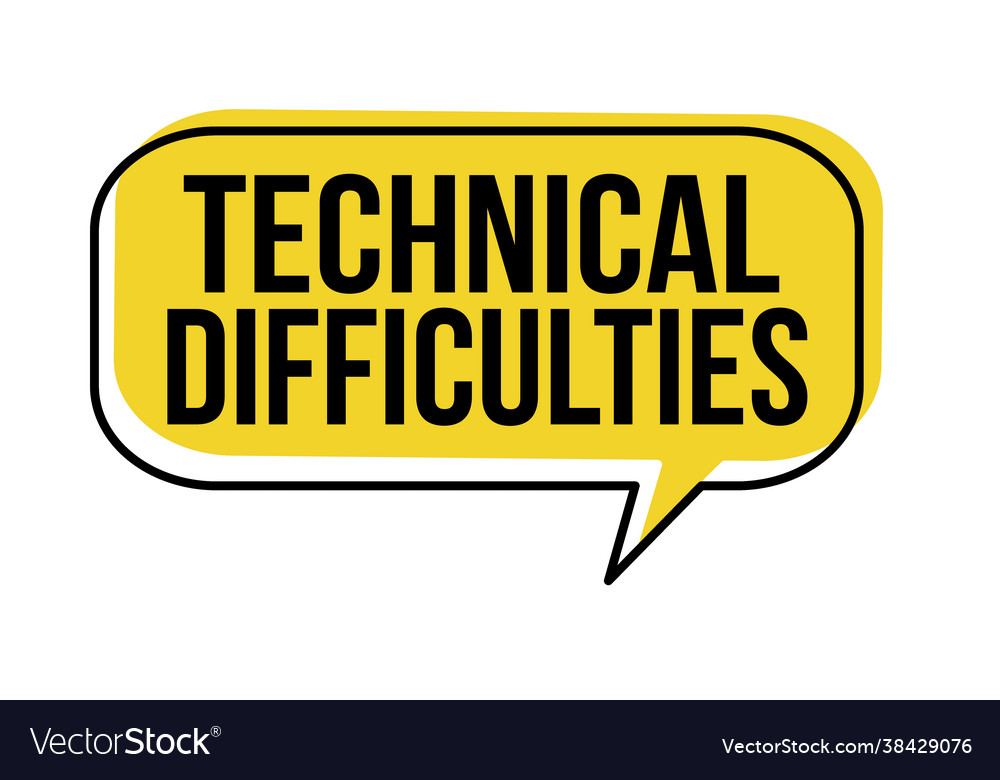 Technical Issues Speech Bubble