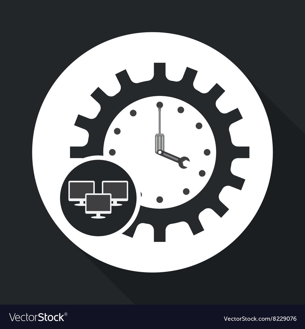 Technical service and call center icon design