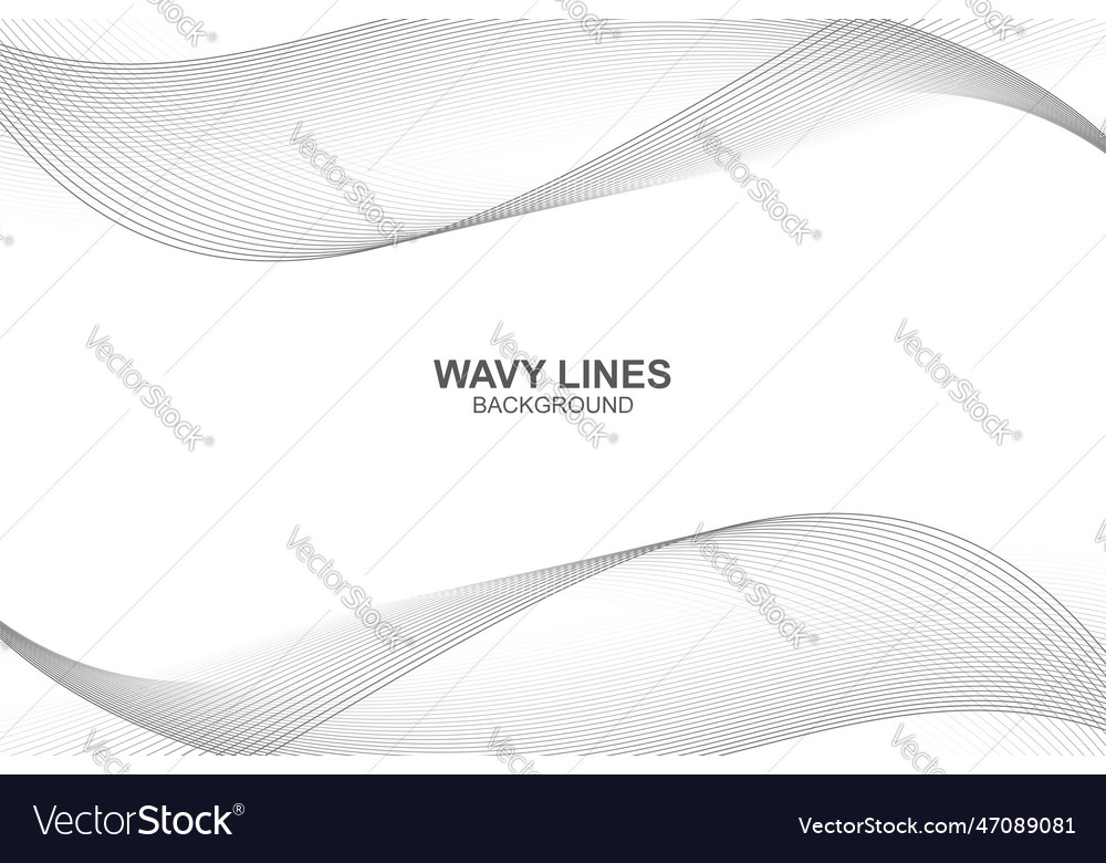 Abstract wavy lines background in design