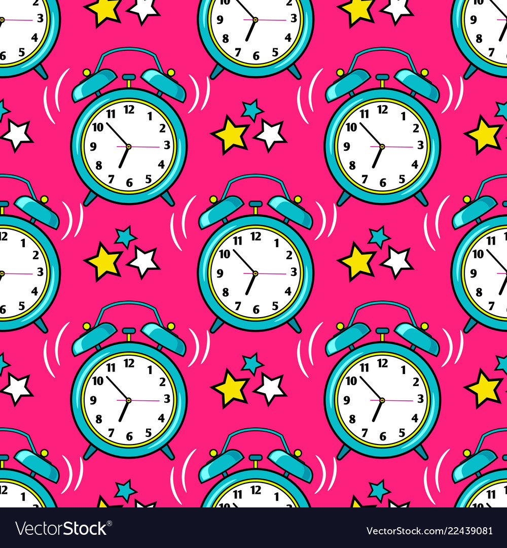 Alarm Clock & Star Pattern