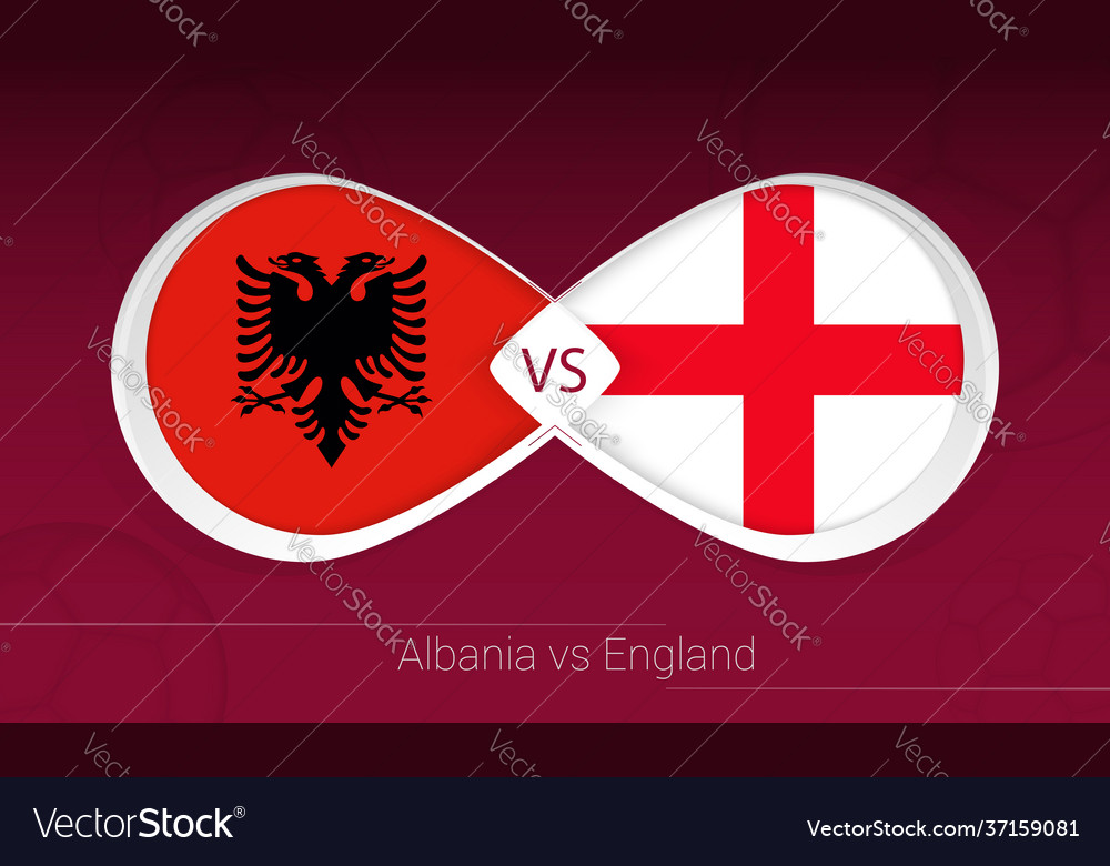 Albania vs england in football competition group