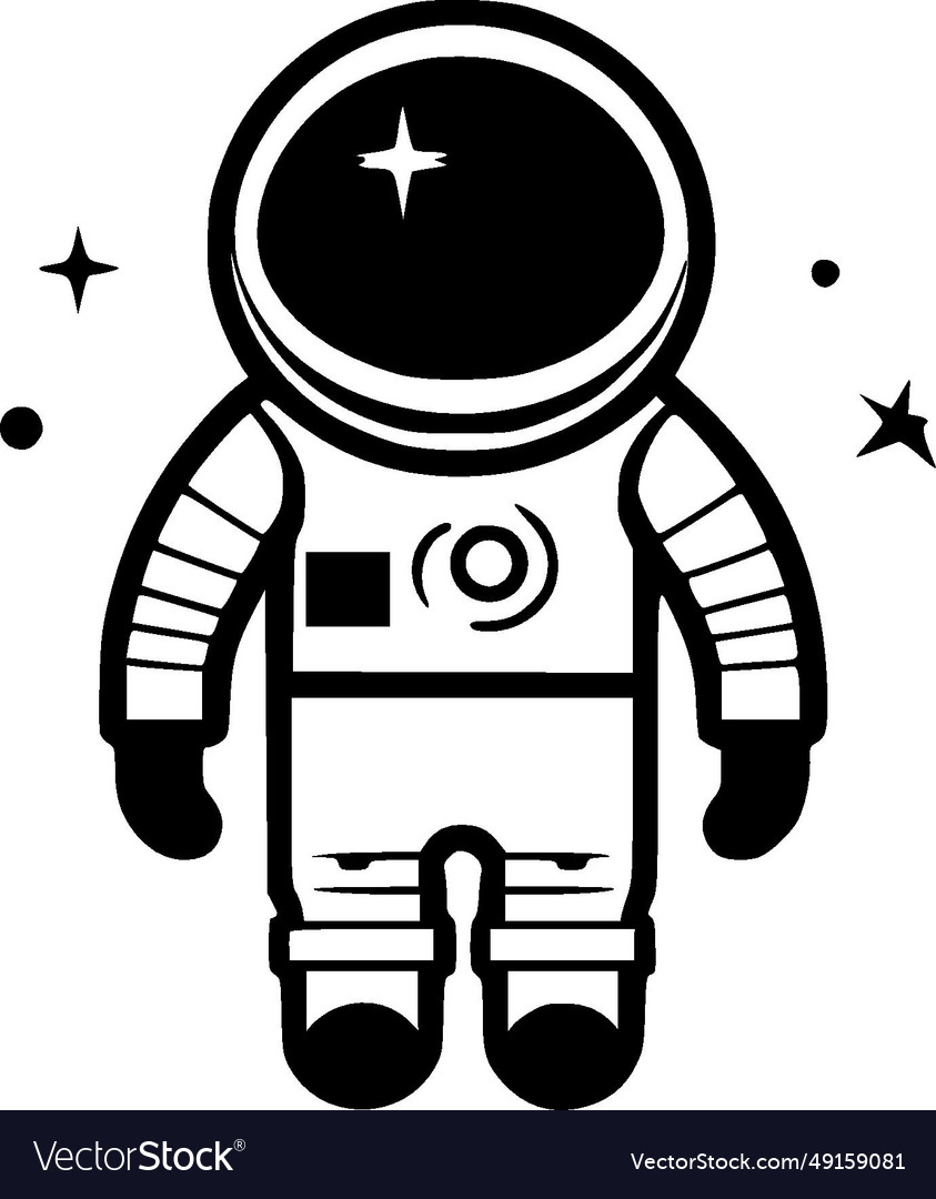 Astronaut - black and white