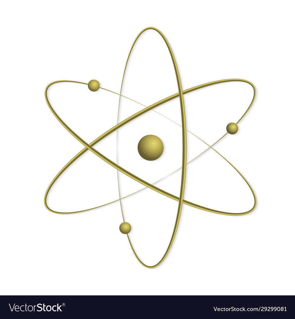 Atom orbit symbol icon