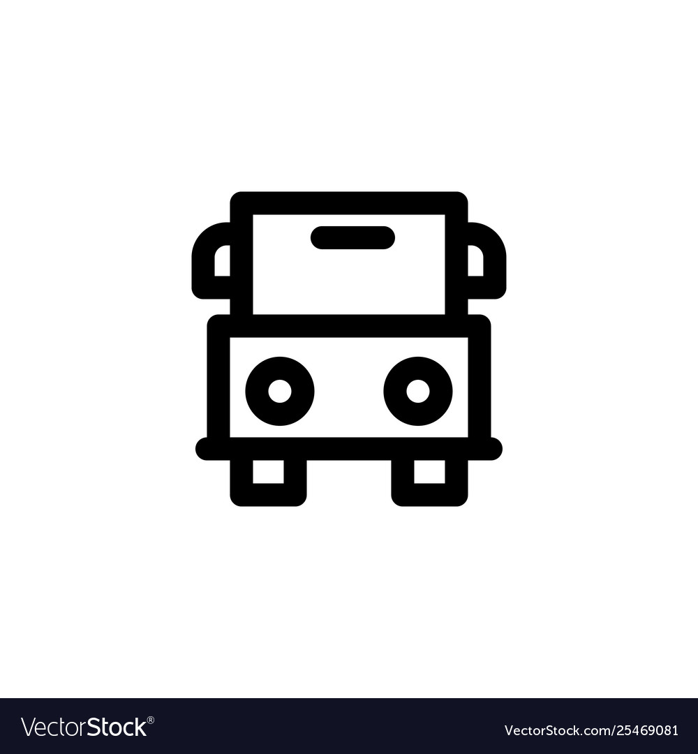 Bus transportation icon Royalty Free Vector Image