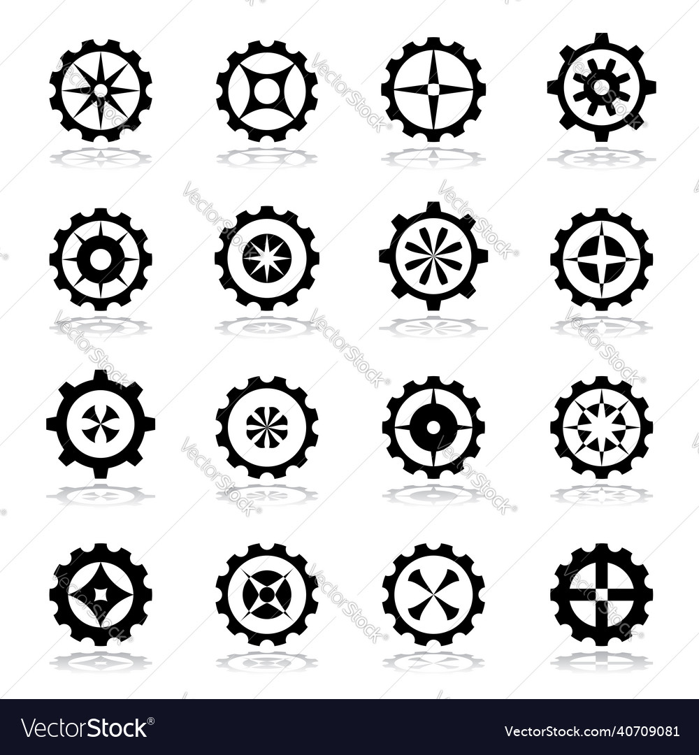 Circle design elements vector image Circle design elements
