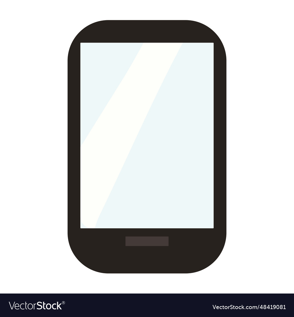 Isolated colored smartphone icon Royalty Free Vector Image