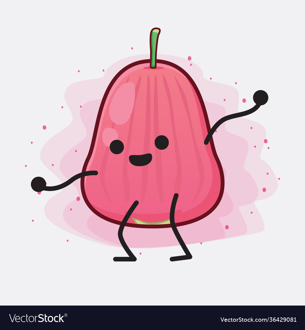Java apple fruit cute character with simple face