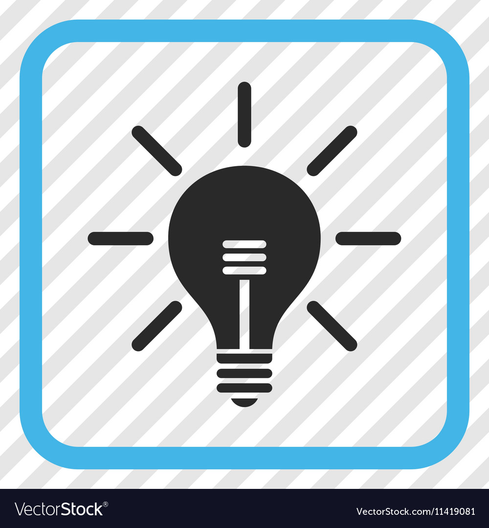 Light Bulb Icon In A Frame