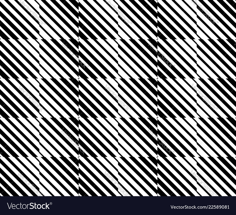 Mosaic pattern with diagonal lines stripes