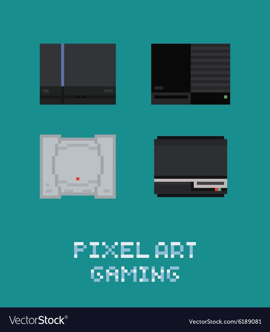 Pixel art retro video game