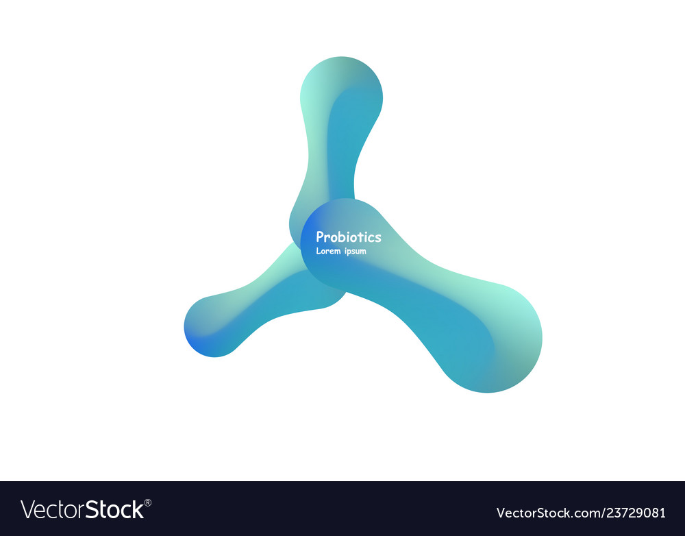 Probiotika Bakterien Design Konzept