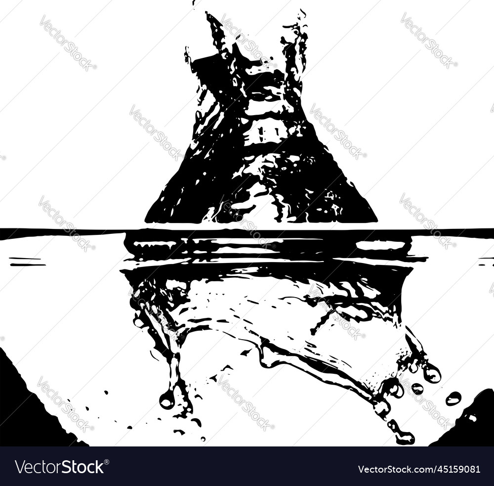 Rustic splash texture abstract background vector image Rustic splash texture abstract background