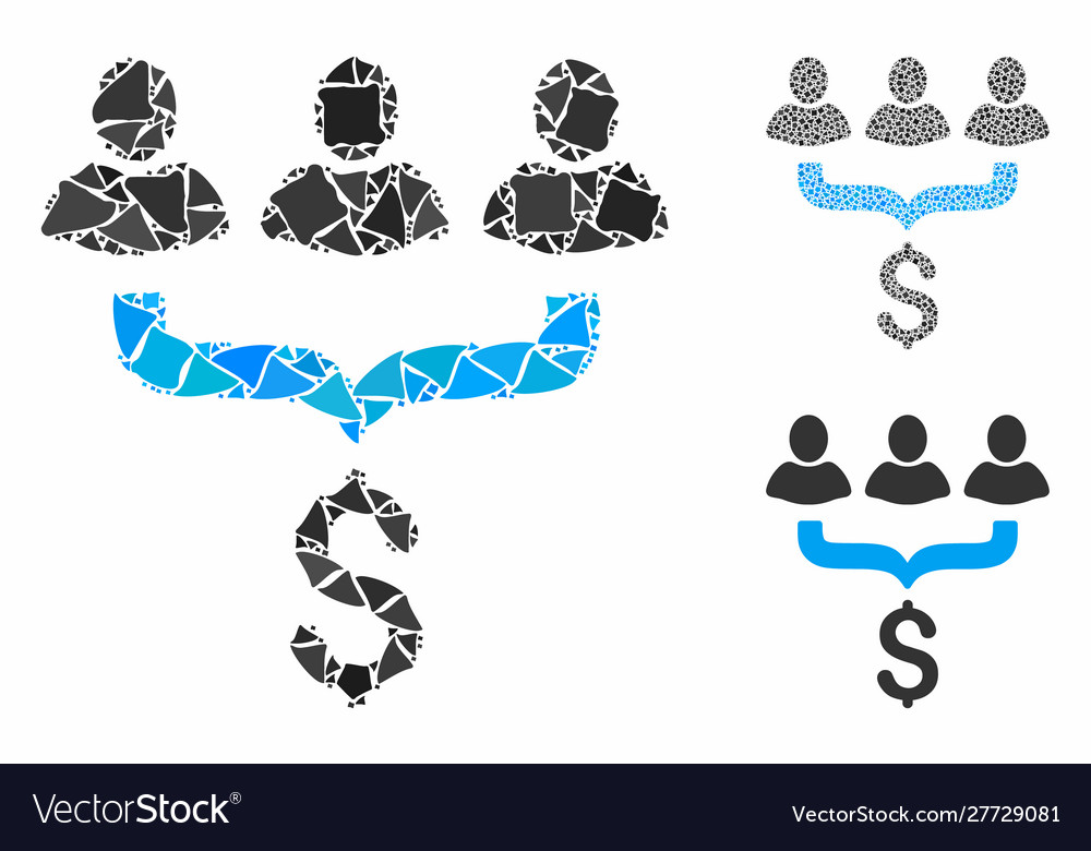 Sales filter composition icon humpy elements vector image Sales filter composition icon humpy elements