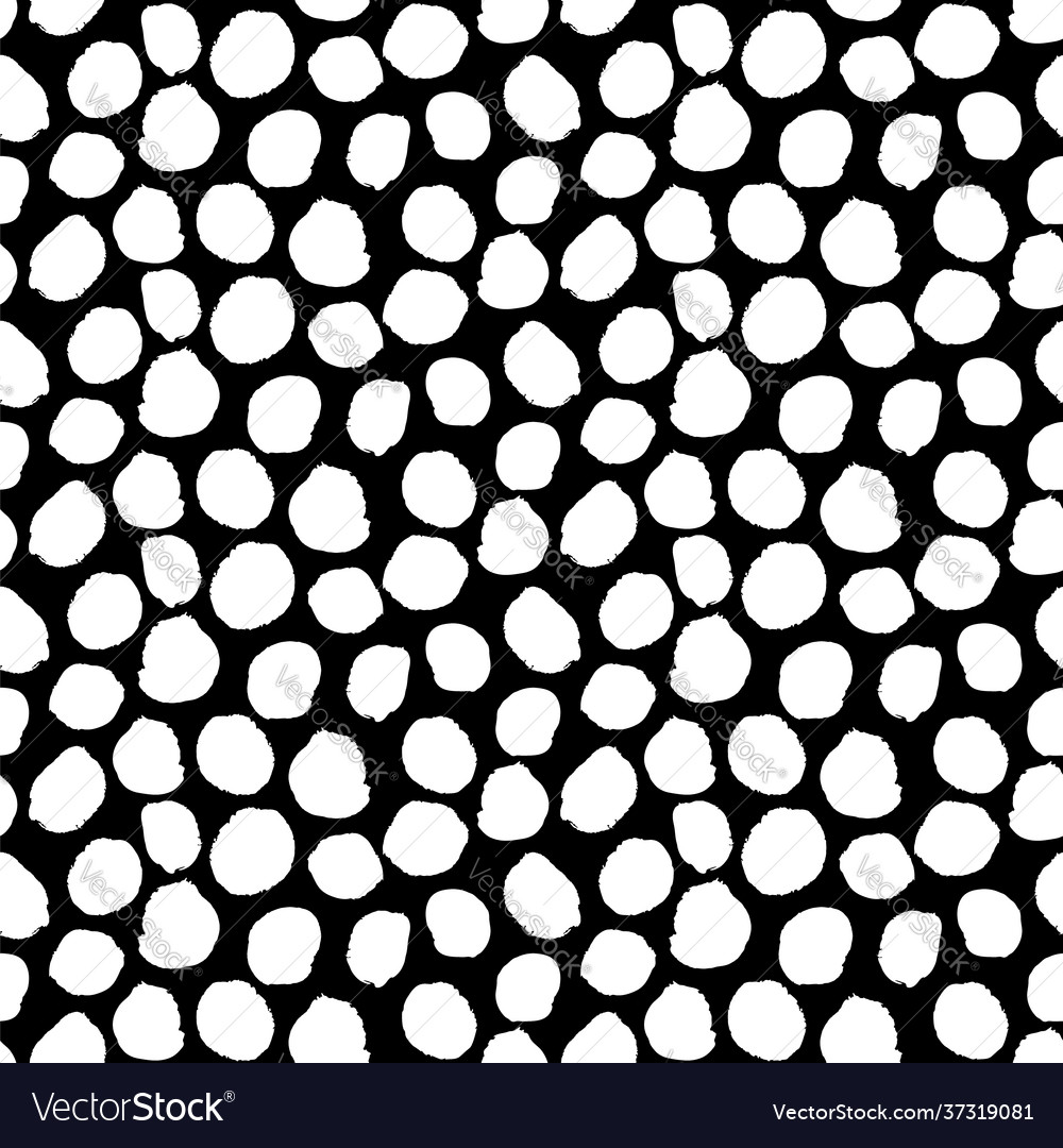 Seamless pattern black and white painted