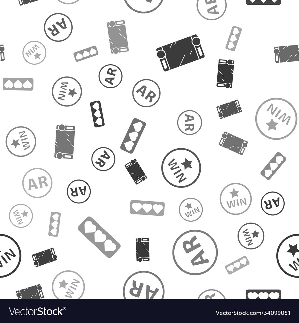 Set portable video game console ar augmented vector image Set portable video game console ar augmented