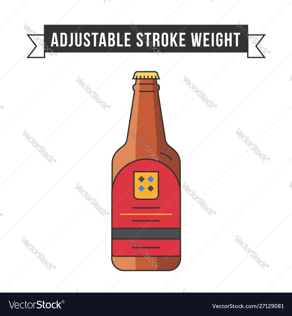 Simple flat design linear minimalistic icon vector image Simple flat design linear minimalistic icon