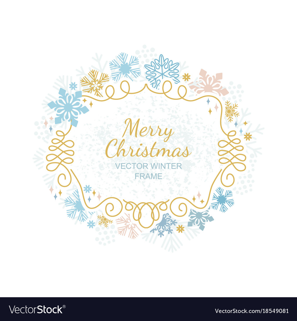 Snowflake Christmas Frame