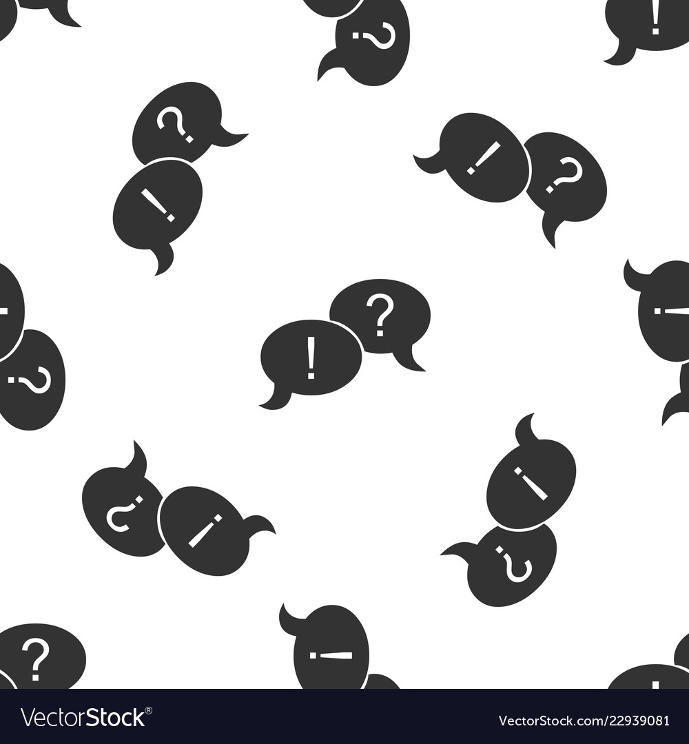 Speech Bubbles with Question & Exclamation Marks